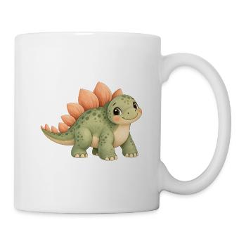 Süßer kleiner Dinosaurier für Kinder - Tasse - Weiß - Rechts