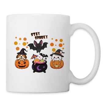 kleine Monster Halloween sweet - Tasse - Weiß - Rechts