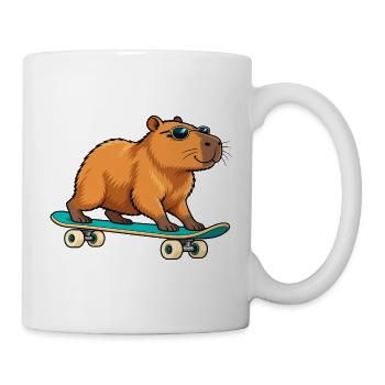 Bären-Skater mit Sonnenbrille - Tasse - Weiß - Rechts