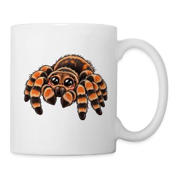 Vogelspinne im Kawaii-Stil - Tasse - Weiß - Rechts