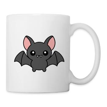 Fledermaus - Tasse - Weiß - Rechts