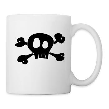 Skull - Tasse - Weiß - Rechts