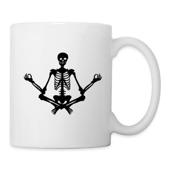 Toter Yogi - Tasse - Weiß - Rechts