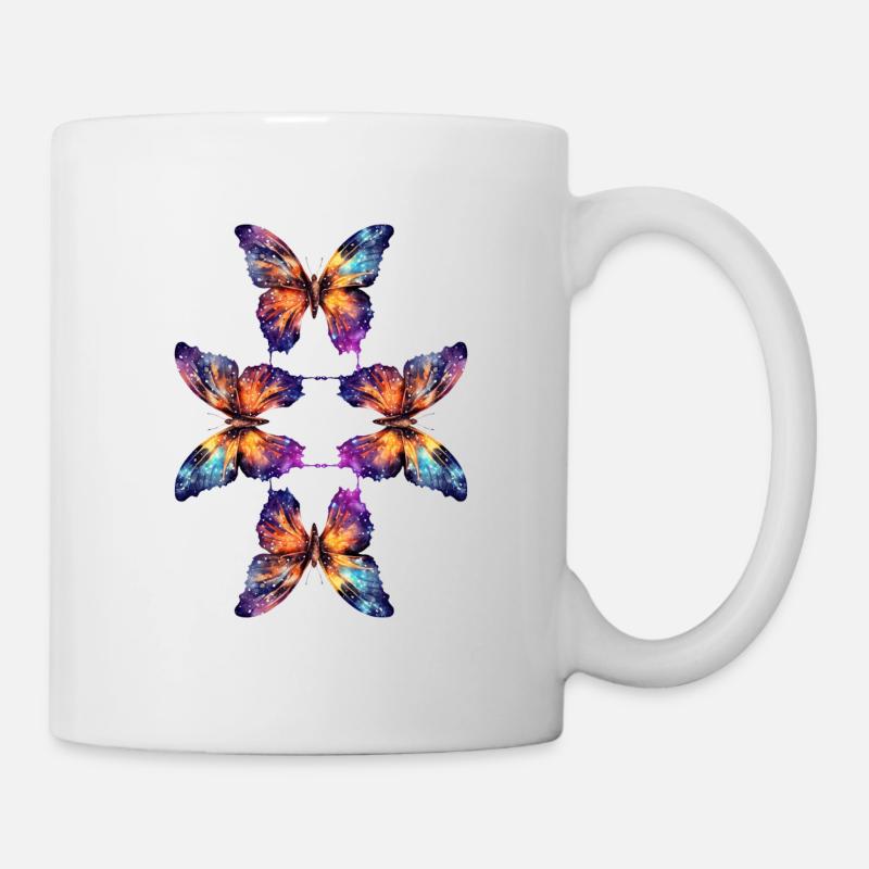 Magical butterflies - Tasse - Weiß