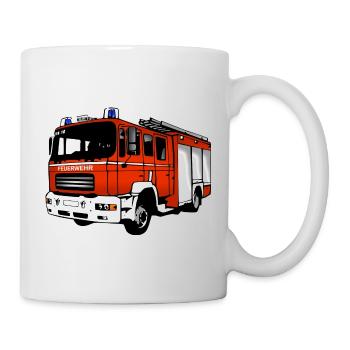 Feuerwehr / TLF / Feuerwehrauto 1 - Tasse - Weiß - Rechts