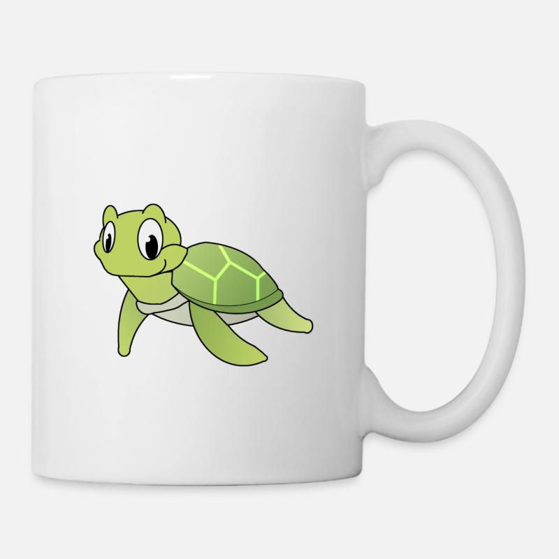 Schildkröte - Tasse - Weiß
