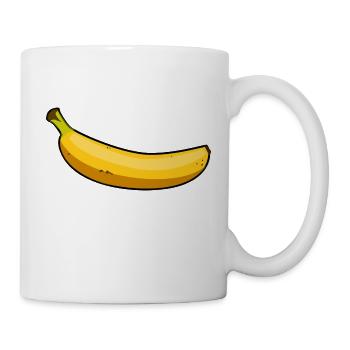 Banane - Tasse - Weiß - Rechts