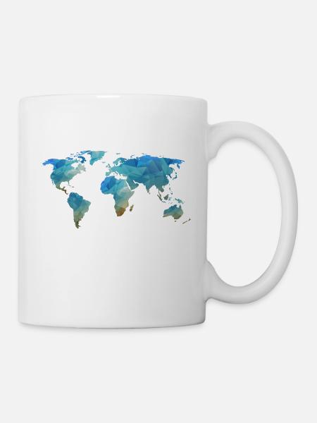 map transparent - Tasse - Weiß