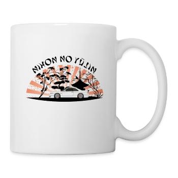 JDM Tuning Japan Racing, aufgehende Sonne, Tuning - Tasse - Weiß - Rechts