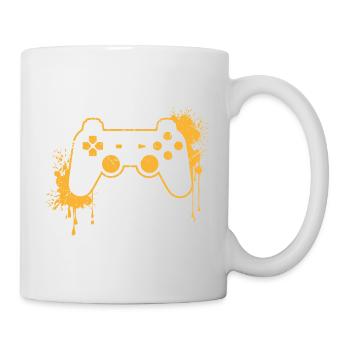 CONTROLLER RETRO in gelb - Tasse - Weiß - Rechts