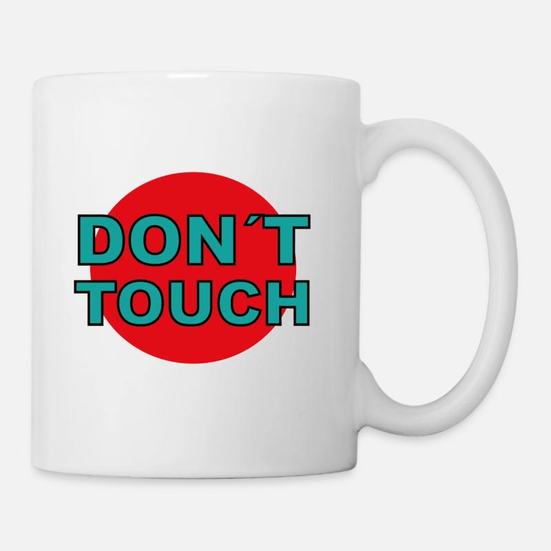 ne touchez pas - Mug blanc - blanc