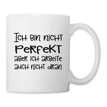 Nicht perfekt - macht nix! - Tasse - Weiß - Rechts