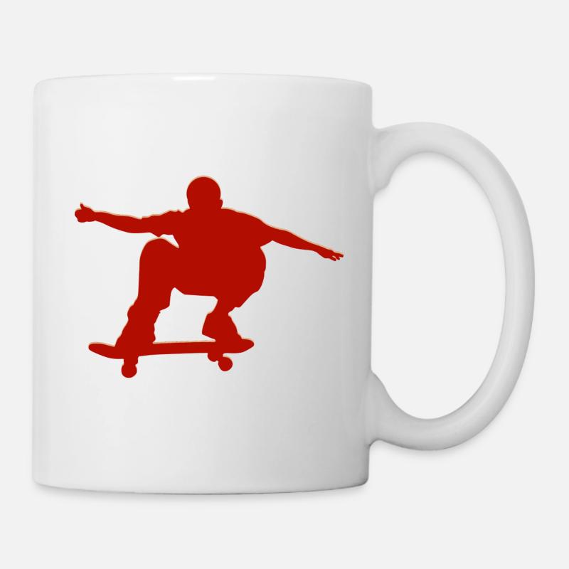 Skateboarder - Tasse - Weiß