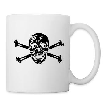 Crâne / Skull 1c Halloween Vampire - Mug blanc - blanc - Droite