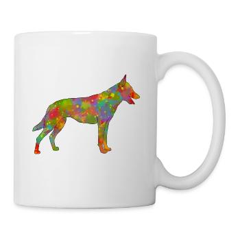 Belgischer Schäfer Malinois Multicolor - Tasse - Weiß - Rechts