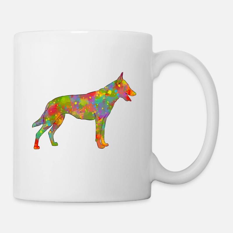 Berger Belge Malinois Multicolore - Mug blanc - blanc