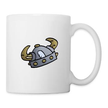 Wikinger - Helm - Tasse - Weiß - Rechts