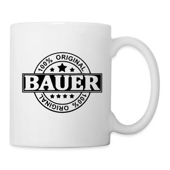 Bauer - Tasse - Weiß - Rechts