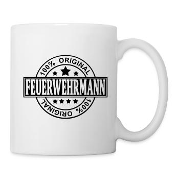 Feuerwehrmann - Tasse - Weiß - Rechts