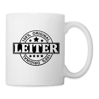 Leiter - Tasse - Weiß - Rechts