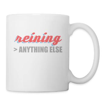 mieux que toute autre chose reining Westernreiter - Mug blanc - blanc - Droite