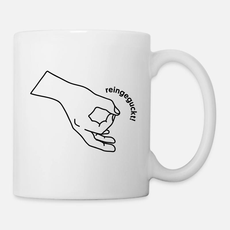 - Regarde à l’intérieur! - Mug blanc - blanc