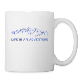 La vie est une aventure - Mug blanc - blanc - Droite