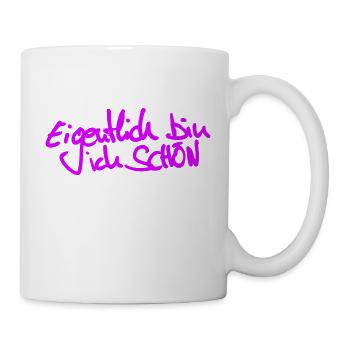 Ich bin Schön - Tasse - Weiß - Rechts