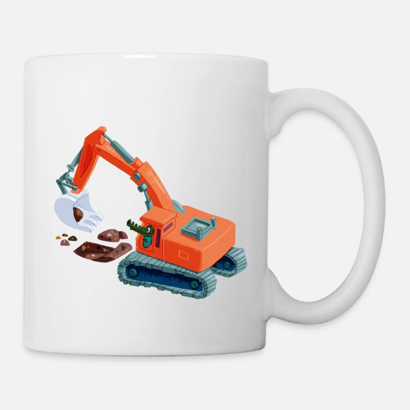 KrokoSchaufler - Tasse - Weiß