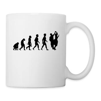 tanzen musik walzer tango disco tanz14 - Tasse - Weiß - Rechts