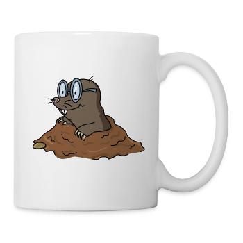 Maulwurf - Tasse - Weiß - Rechts