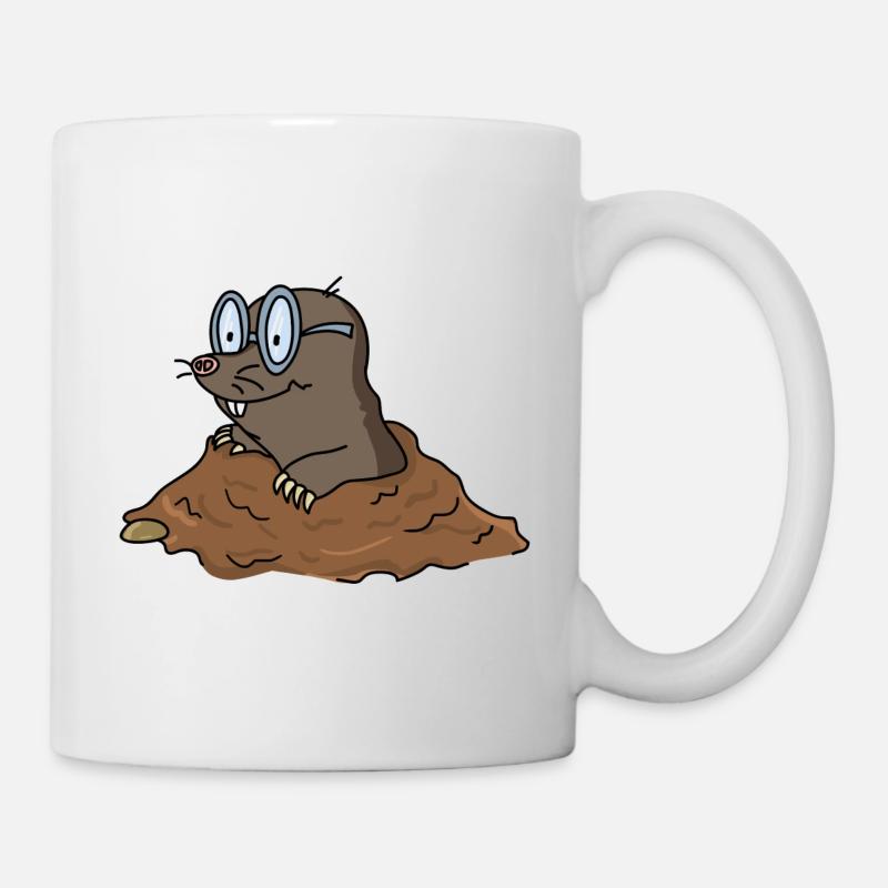 taupe - Mug blanc - blanc