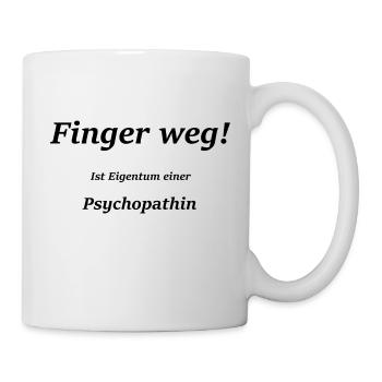 Finger weg ! - Tasse - Weiß - Rechts