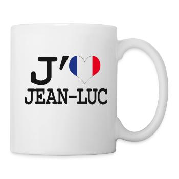 j'aime jean-luc - Mug blanc - blanc - Droite