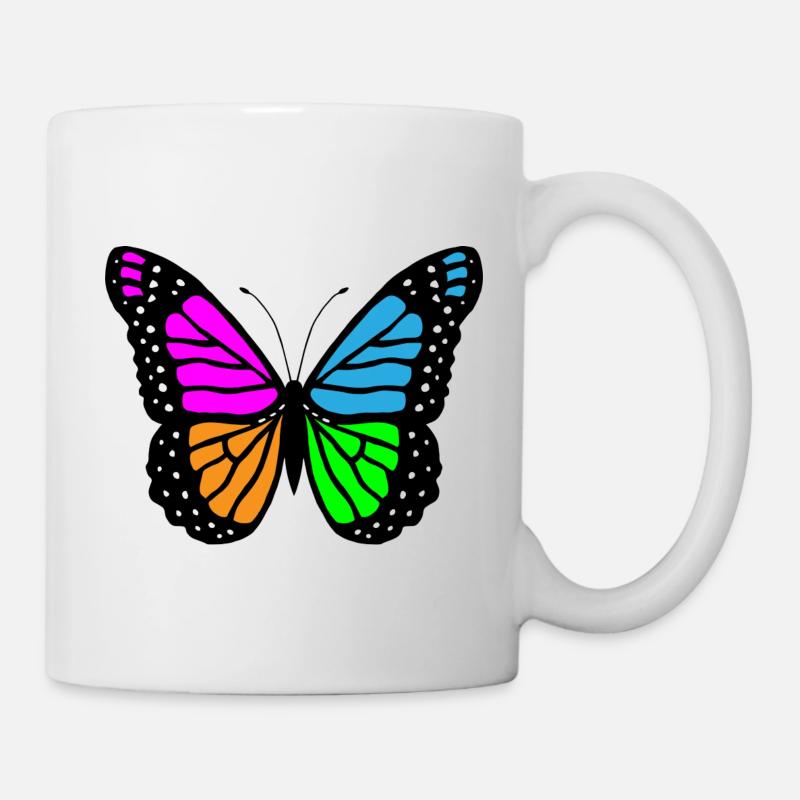 Papillon papillon - Mug blanc - blanc