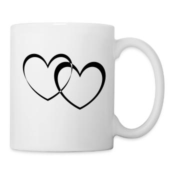 doppelherzen - Tasse - Weiß - Rechts