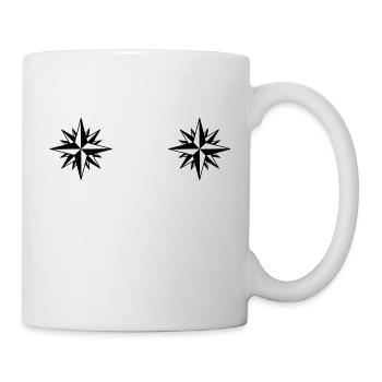 Kompass Winde Sterne - Tasse - Weiß - Rechts