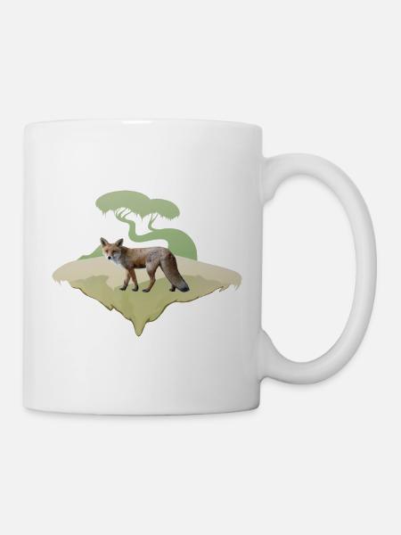 Renard, motif renard roux - Mug blanc - blanc