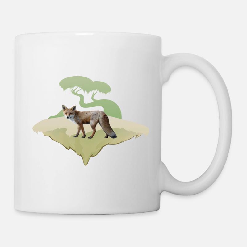 Fuchs , Rotfuchs Motiv - Tasse - Weiß