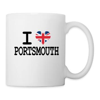 j'aime Portsmouth - Mug blanc - blanc - Droite