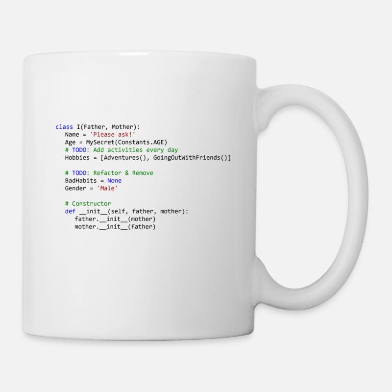 Je suis un cours de python - Mug blanc - blanc