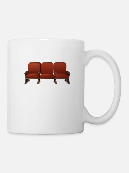 Sièges de cinéma Cinéma Théâtre Film - Mug blanc - blanc