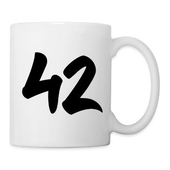 42 - Die Antwort - Tasse - Weiß - Rechts
