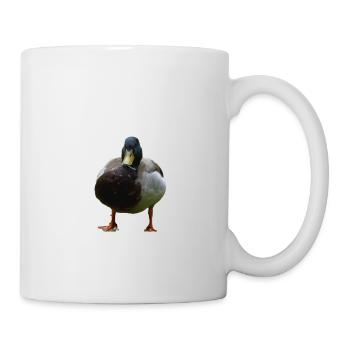 Eine einsame Ente - Tasse - Weiß - Rechts