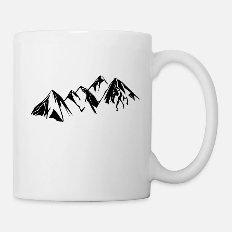 Berg 1 - Tasse - Weiß