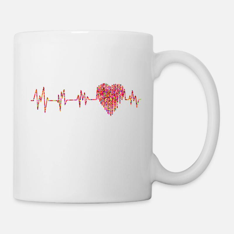 Heart tact - Mug - white
