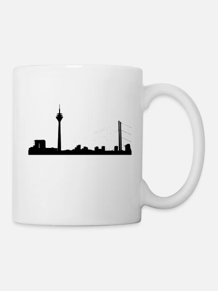 Skyline Düsseldorf - Tasse - Weiß
