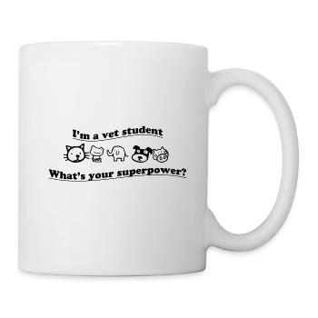 vet student - Tasse - Weiß - Rechts