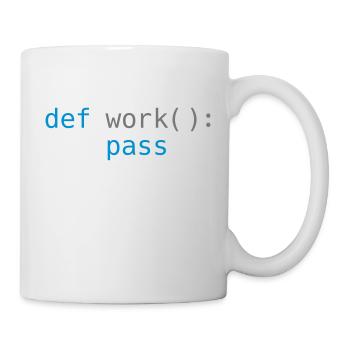 Python pass work - Mug - white - Right