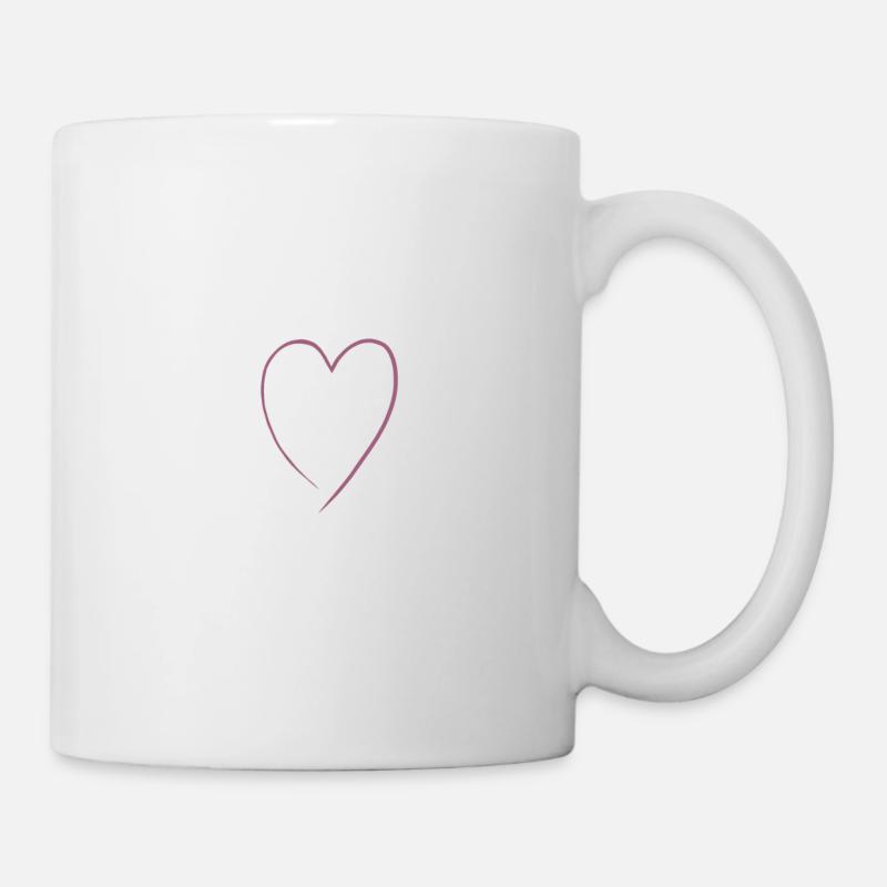 Herz Heart Geschenkideee - Tasse - Weiß